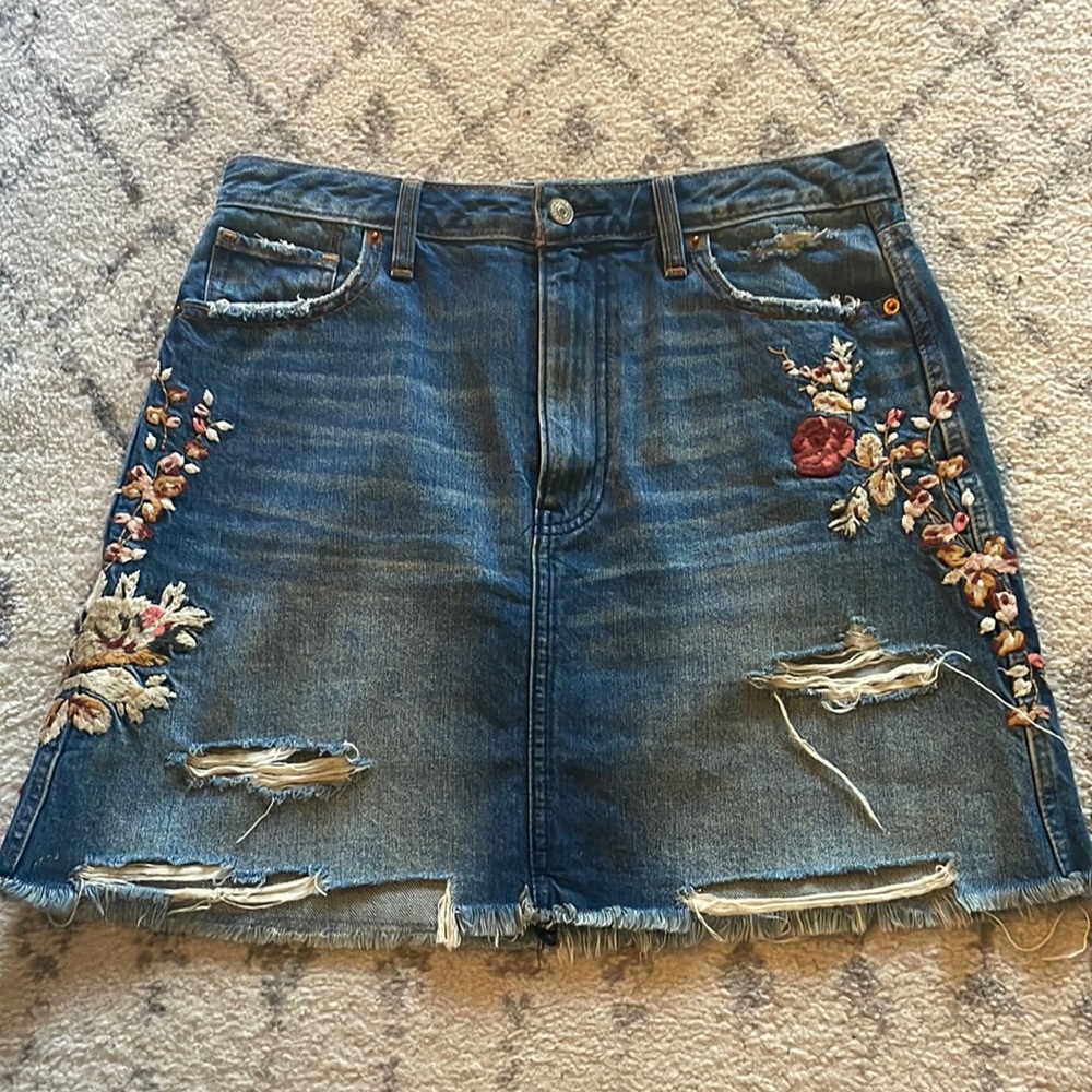 Abercrombie Jean Skirt